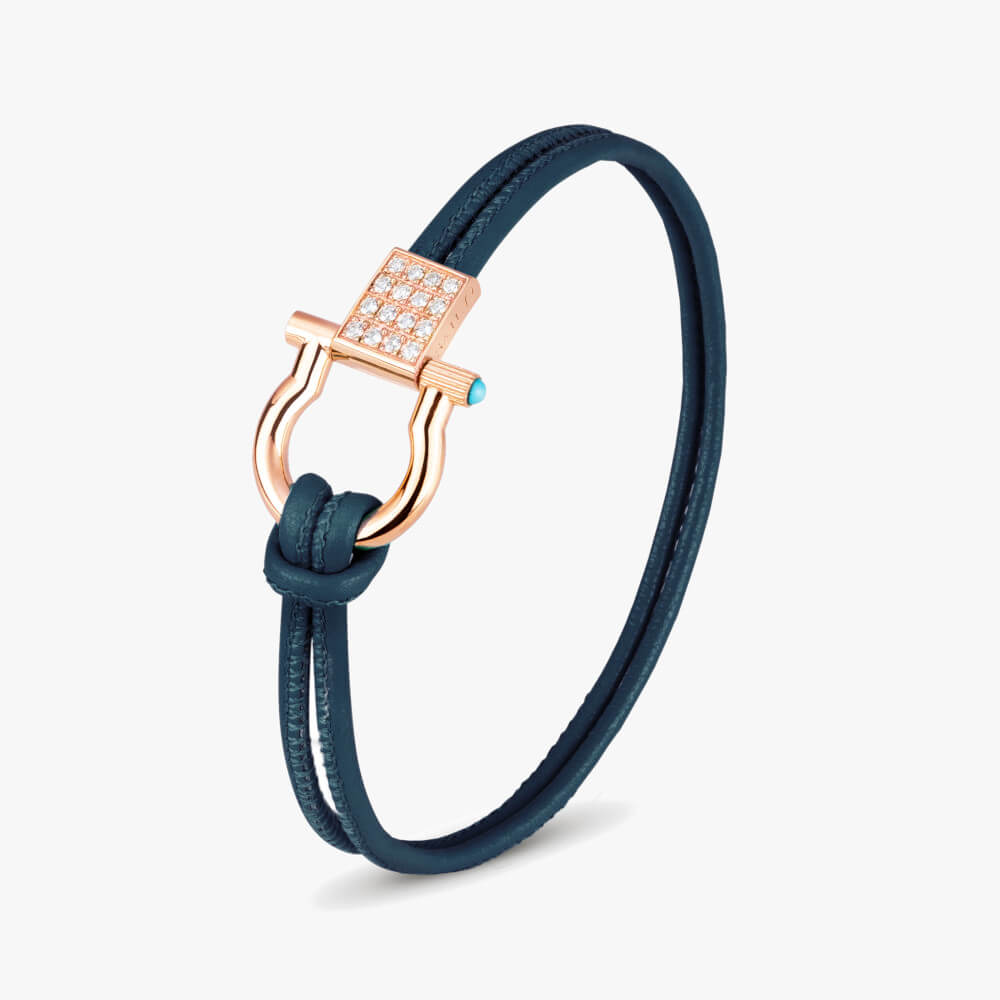 Bracciale nautico in oro 18k e diamanti
